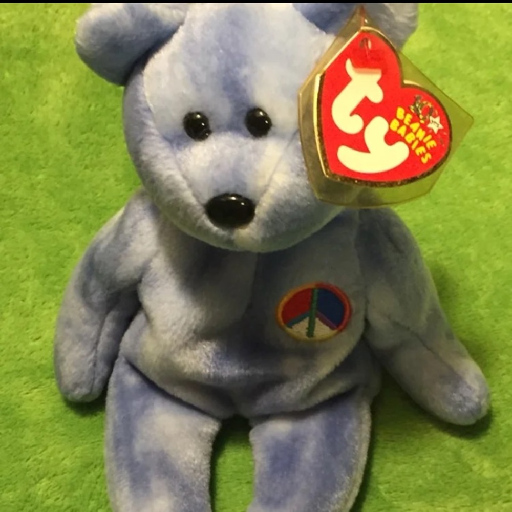 Ty beanie babie Peace the tie-dyed Bear